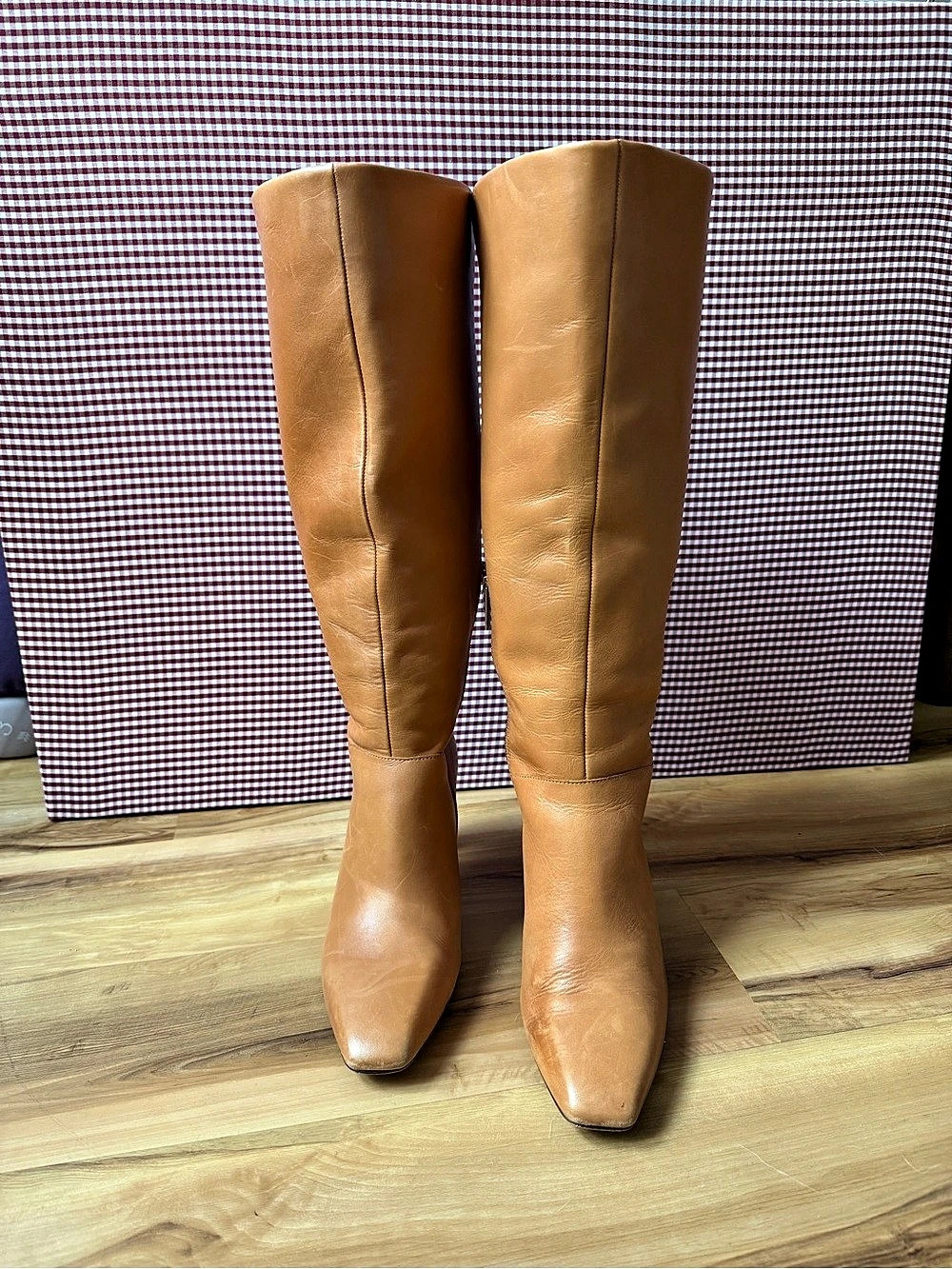 Vince Camuto Hersha Wide-Calf Boot Light Cognac | US 9